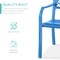 Best Choice Products Outdoor Steel Bench Garden Patio Porch Furniture w/ Floral Design Backrest